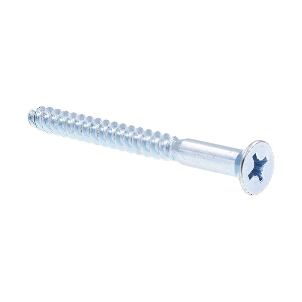 Wood Screw Flat Head, Phillips Drive No. 16 X 3in Zinc Plated Steel 10PK